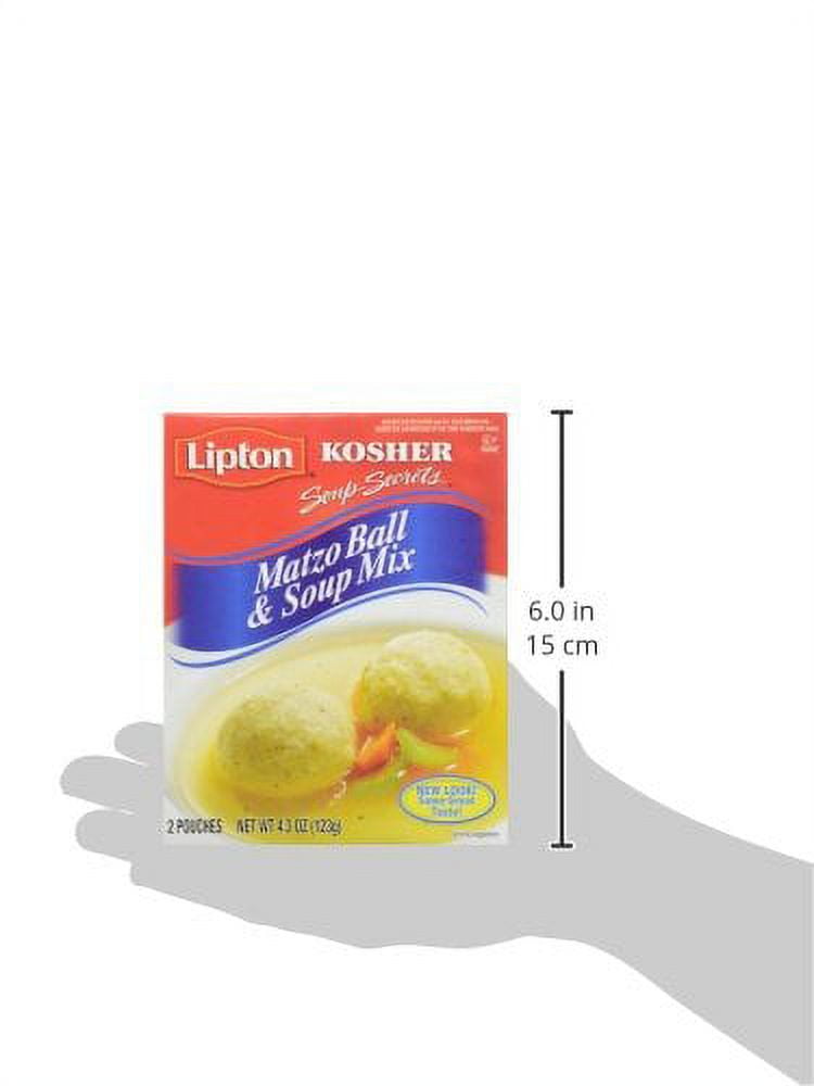 (2 pack) Lipton Kosher Soup Secrets Matzo Ball Soup Mix, 4.3oz