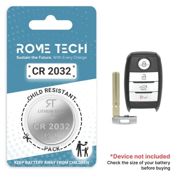 Replacement Battery for Key Fob - Kia Optima 2014-2015 Rounded Trunk Button