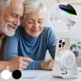 thumbnail image 4 of Altavoz inalámbrico de inducción Bluetooth Altavoz Soporte para teléfono celular Luz ambiental Multifuncional Dispositivo Blanco, 4 of 4