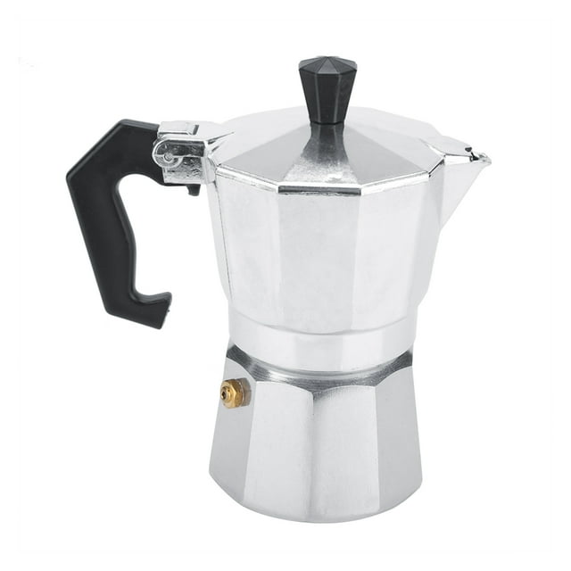 Moka Coffee Maker,Aluminum Italian Type Moka Coffee Maker Stove Moka Pot Optimal Efficiency