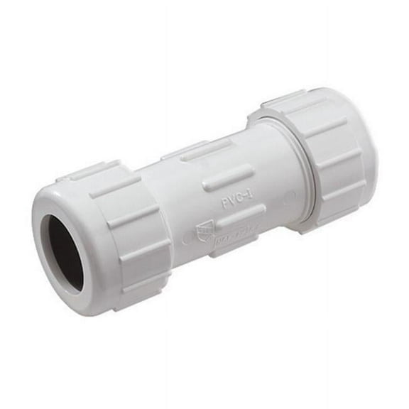 Kbi Compression Coupling Sch 40 Pvc 3 " Ips 150 Psi Pvc Rubber