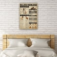thumbnail image 3 of Bulldog Dog Knowledge Poster Educational Wall Art Infographic Poster Pictures Contemporary Modern Decorations for Living Room Artwork for Bedroom Unframed 20x30 in, 3 of 5