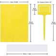 thumbnail image 3 of Best Value 50Pack 6×8in Dual-Sided Yellow Sticky Traps, Non-Toxic Insect Boards Catch Gnats Whiteflies Aphids Thrips Leafminers, Comes with 50 Mount Twist Ties for Indoor Outdoor Plants, 3 of 7