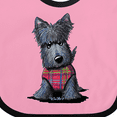 thumbnail image 4 of Inktastic Scottie Dog in Plaid Boys or Girls Baby Bib, 4 of 4