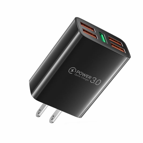 Cargador de pared para smartphone 5USB 2.1A, cargador rápido portátil para teléfono móvil