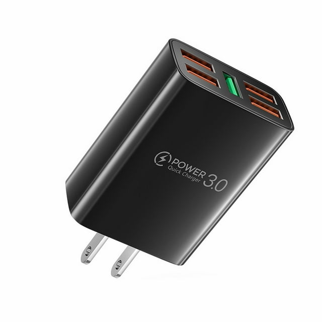 Chargeur Mural pour Téléphone Intelligent 5USB 2.1A Chargeur Rapide Portable pour Téléphone Intelligent