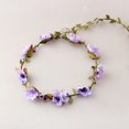thumbnail image 3 of KUIZAP Green Leaf Small Cherry Flower Round Hair Hoop(Green), 3 of 6