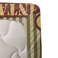 thumbnail image 3 of Ambesonne Retro Fitted & Top Sheet Set with Sham, Old Sixties Car Pop Art, Green Red Cream, 3 of 4