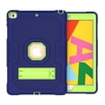 thumbnail image 5 of iPad 10.2 Case 7th Generation, Allytech Hybrid Dual Layers Heavy Duty Shockproof Defender Build Kickstand Drop Protection Case Cover for Apple iPad 7th Gen 2019, Navyblue/Olivine, 5 of 7
