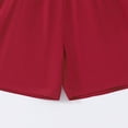 thumbnail image 4 of RRMuAzgs Girls Sweat Shorts Solid Color Elastic Waist Casual Athletic Shorts Basketball Sports Shorts for 4-15 Years, 4 of 8