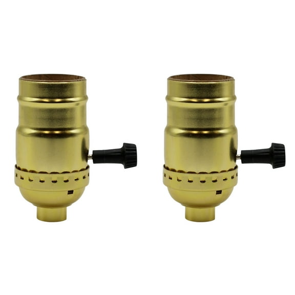 Creative Hobbies 3-Way Turn Knob Light Bulb Socket (2 Count)