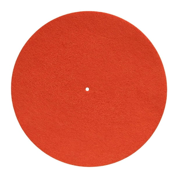 Alfombrilla para plato giratorio, alfombrilla para fonógrafo, protectora de 12 pulgadas y 3 mm Naranja