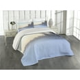 thumbnail image 2 of Ambesonne Winter Quilted Coverlet 3 Pcs, Frozen Lake in Woods, Queen Size, White Green, 2 of 4