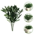 thumbnail image 5 of OFFIGAM Set of 3 Faux Olive Branches with Green Leaves for Home Decor, Wedding Centerpieces, Table Decorations, and Floral Arrangements, 5 of 10