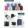 thumbnail image 4 of Travelers Club Chicago 20-Inch Hard Side Rolling Carry-on Luggage - Red, 4 of 7