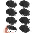 thumbnail image 1 of wonim44 8 Pcs Palm Combs for Men & Women, Portable Shampoo Brush Set – Scalp Massager, Hair Comb, Shower Comb, Travel-Friendly Pocket Brush (Black, Plastic, 3.82x3 Inch), 1 of 1