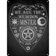 thumbnail image 1 of Grindstore - Placa We Are The Weirdos Mister Diseño Ouija (Gris, Blanco), 1 of 2