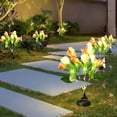 thumbnail image 5 of Solar Garden Lights Outdoor,Waterproof Solar Tulip Lights LED Garden Stake Lights For Yard Lawns Patio Villa Landscapes Decorative Pathways Lighting, 5 of 6
