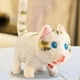 thumbnail image 2 of Gato de peluche, muñeco en movimiento, juguete para niños y niñas negro (uno blanco), 2 of 5