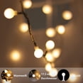 thumbnail image 4 of Guirnalda de luces, globo, blanco cálido, 100 LED (10 m), decoración interior y exterior, transformador de bajo voltaje de 220 V., 4 of 4