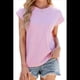 thumbnail image 2 of Camisetas de Entrenamiento de Verano para Mujer, Color Rosa, Talla L, 2 of 10