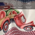 thumbnail image 6 of Cloth Napkins Set of 6 - 20x20 Inches, 4th of July Washable Reusable Table Napkins, Red Truck Watermelon Patriotic Star USA Flag Soft & Absortbent Dining Napkin for Party Wedding Hotel Restaurant, 6 of 8