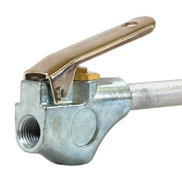 Pistola de aire comprimido Forney, palanca de aleación de aluminio y zinc con punta de goma
