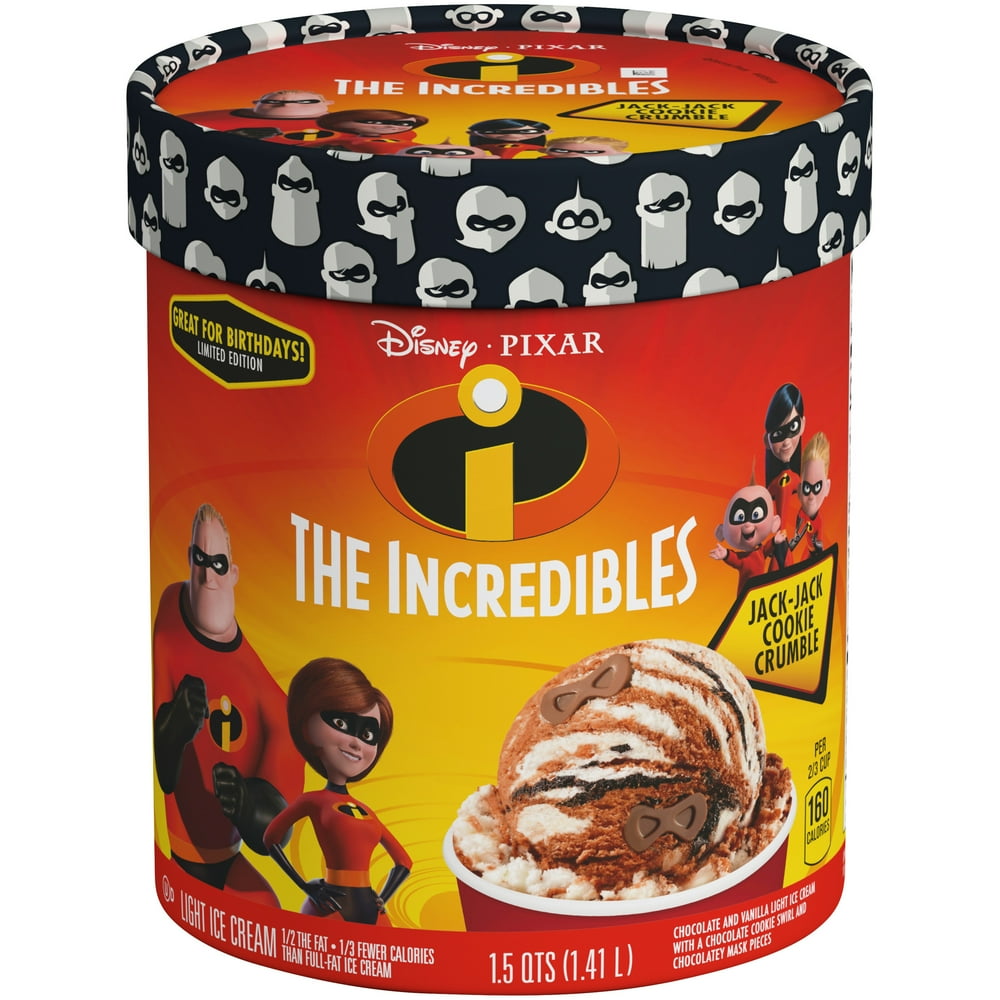 Cookie Crumble Ice Cream DISNEY/PIXAR THE INCREDIBLES Jack-Jack Cookie Crumble Light Ice Cream 1