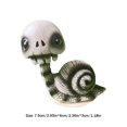 thumbnail image 2 of Estatua Jardín Caracol Esqueleto de Halloween Estatuilla de caracol para la decoración de la oficina en el hogar, 2 of 4