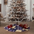 thumbnail image 4 of Sikiie Lavender Flowers Nativity Christmas Tree Skirt, Jesus Christian Winter Holiday Tree Mat Decoration(30-48IN), 4 of 6