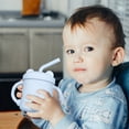 thumbnail image 4 of Vaso de entrenamiento de silicona con pajita para niños pequeños de 8 meses, 4 of 5