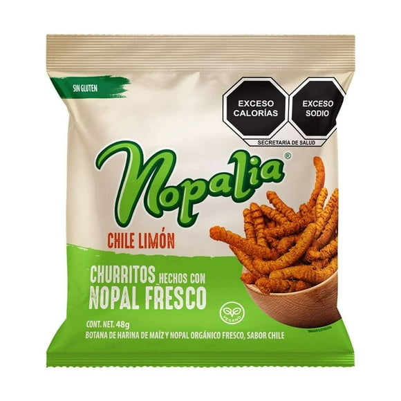Churritos Nopalia Chile Limón 48 g