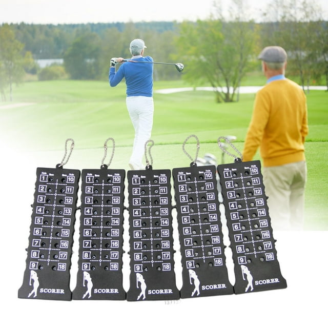 LJNYFDC Golf Score Counter Golf Scoreboard Waterproof and Clearly Marked Thickened Metal Golf Stroke and Putt Score Counter for 18 Hole Golf Games