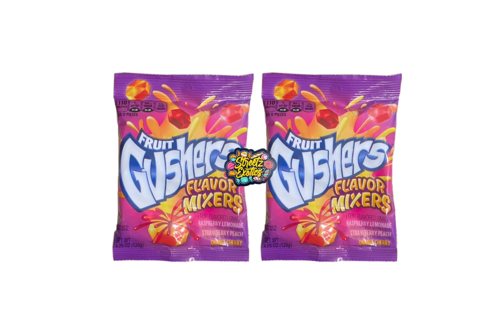 Fruit Gushers Flavor Mixers, Fruits Flavored Snacks 4.25 oz Bag (Pack