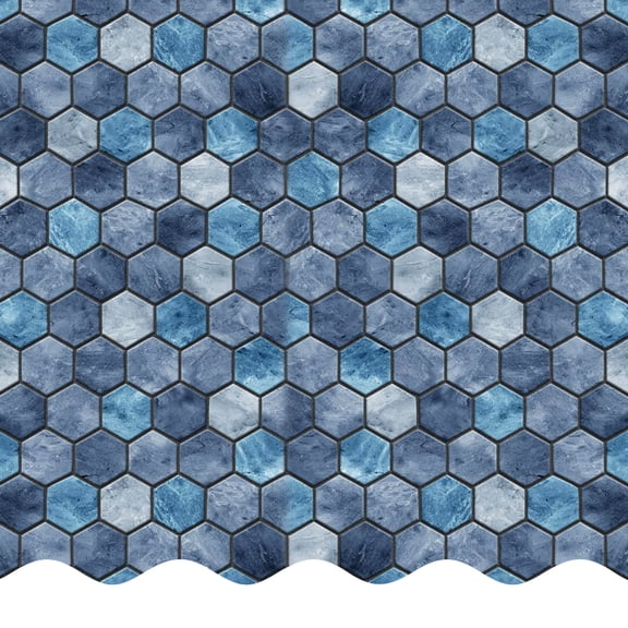 SmartLine 24' Round Travertine Hex Unibead Above Ground Swimming Pool Liner, 52" H, 25 Gauge