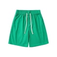 thumbnail image 1 of Styesk Mens Shorts Men Solid Color Casual Fashion Loose Elastic Waist Pockets Exercise Shorts Pants, 1 of 5