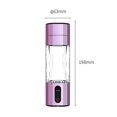 thumbnail image 2 of Taza de hidrógeno con electrólisis de agua de Hidrógeno 208ml 2 niveles máquina ionizadora de agua de Hidrógeno ajustable recargable para viajes de oficina, 2 of 6