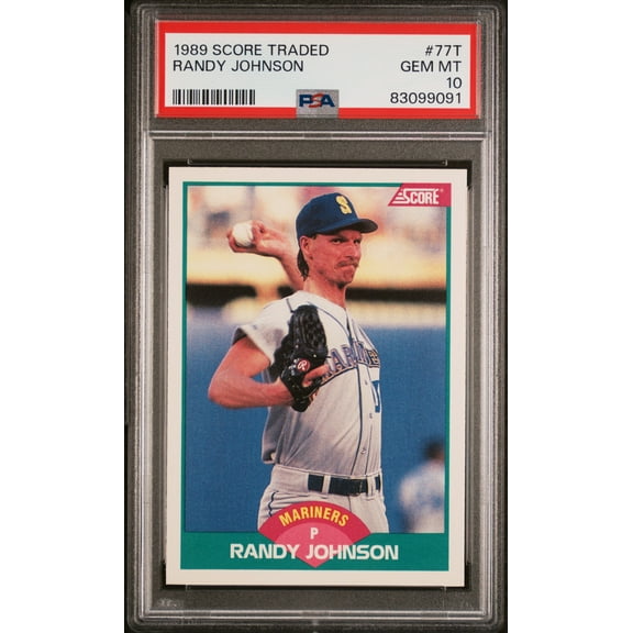Randy Johnson 1989 Score Traded Baseball Rookie Card #77T Graded PSA 10