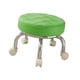 thumbnail image 4 of Taburete bajo Soledad con ruedas giratorias universales para niños verde, 4 of 9
