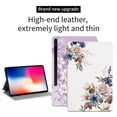 thumbnail image 2 of ELEHOLD Flip Leather Case for Samsung Galaxy Tab S8/S7 11.0" (X700/X706/T870/T875) Beautiful Flowers Floral Pattern Kickstand Function Magnetic Shockproof Anti-Scratch Slim Case,F, 2 of 6