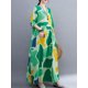 thumbnail image 5 of Vestido vintage de mujer de manga larga estampado de gran tamaño boho casual vestido de vacacio Irfora  Vestido, 5 of 7