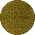 thumbnail image 1 of Ahgly Company Indoor Round Oriental Yellow Industrial Area Rugs, 5' Round, 1 of 4