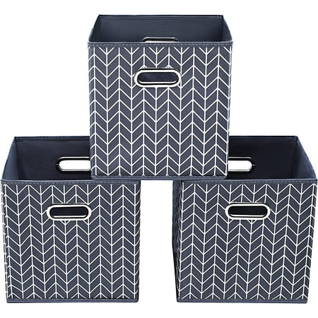 Cube Storage Organizer Bins 13x13 Inch - Cubic Storage Box Fabric ...