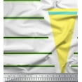 thumbnail image 3 of Soimoi Crepe Silk Fabric Triangle & Stripe Panel Printed Fabric 1 Yard 42 Inch Wide, 3 of 3