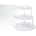 thumbnail image 5 of Collapsible 3-Tier Party Tray: Decorative Design Folds for Minimal Storage. an Elegant Serving Tray for Sandwiches, Cake, Sliced Cheese, and Deli Meat. (Pack of 2), 5 of 5