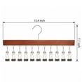 thumbnail image 6 of Unique Bargains Space Saving Wood Hat Hangers With 12 Hooks Dark Brown, 6 of 6