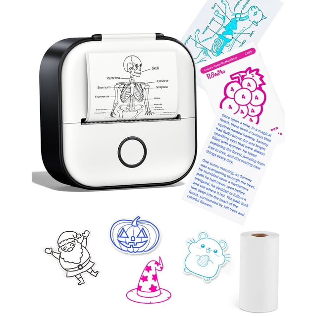 Impresora de pegatinas Memoking T02 térmica sin tinta mini portátil