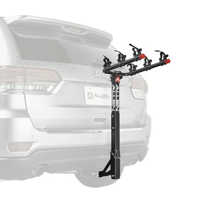 Allen Sports Deluxe 3-Bicycle Hitch Mounted Bike Rack, (Best Two Bike Hitch Rack)