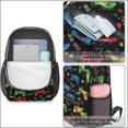 thumbnail image 4 of Game Controller Black Pattern 17" School Backpacks for Teens,Waterproof Oxford Fabric,S-Shape Padded Straps for School,Travel,Hiking,Camping, 4 of 6