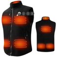 thumbnail image 1 of Chaleco térmico ARRIS de forro polar para hombre con paquete de baterías, 8 zonas de calentamiento, 1 of 7